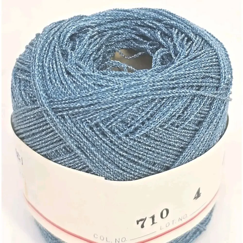 High Summer Craftys Knitting Yarn Thread Color #710 Lt Blue Lot of 12‎ U326